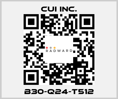 B30-Q24-T512 CUI Inc.