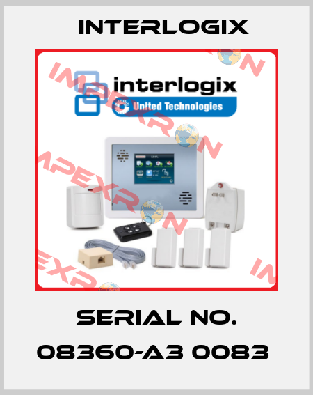 Serial No. 08360-A3 0083  Interlogix