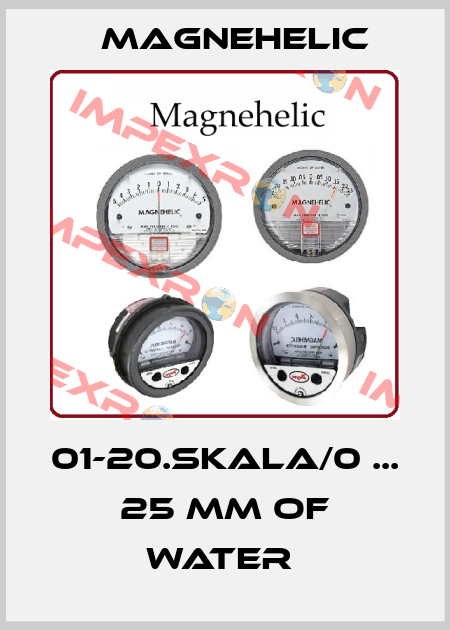 01-20.SKALA/0 ... 25 mm of water  Magnehelic