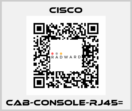 CAB-CONSOLE-RJ45=  Cisco