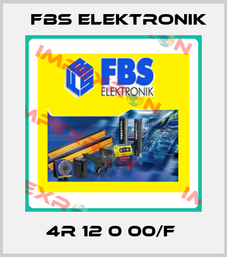 4R 12 0 00/F  FBS ELEKTRONIK