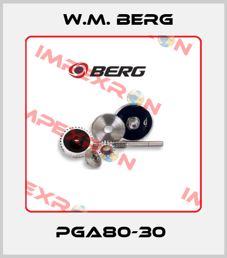 PGA80-30  W.M. BERG