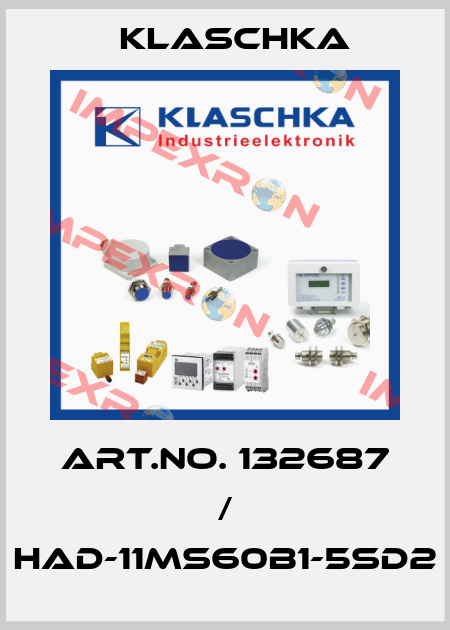 Art.No. 132687 / HAD-11MS60B1-5SD2 Klaschka