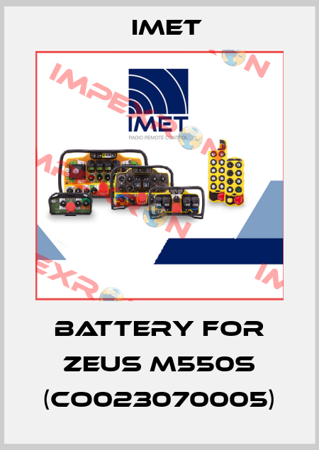 Battery for Zeus M550S (CO023070005) IMET