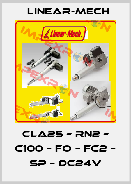 CLA25 – RN2 – C100 – FO – FC2 – SP – DC24V Linear-mech