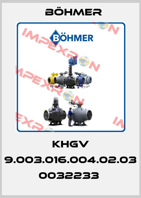 KHGV 9.003.016.004.02.03 0032233  Böhmer