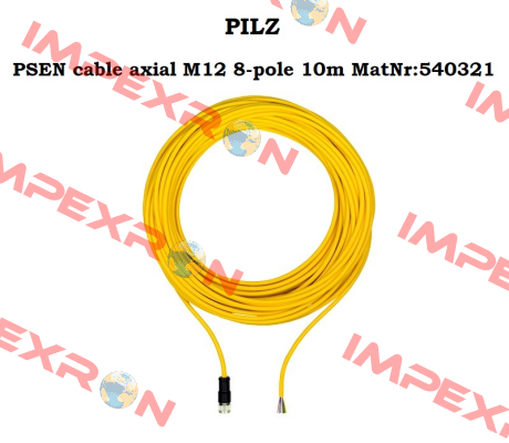 p/n: 540321, Type: PSEN cable axial M12 8-pole 10m Pilz