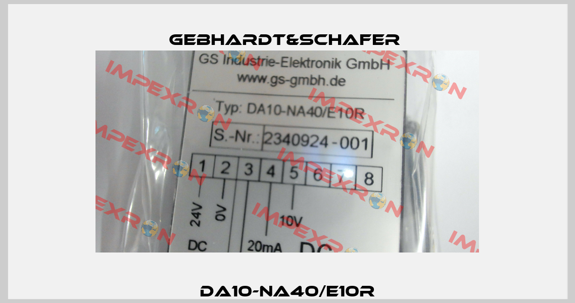 DA10-NA40/E10R GEBHARDT&SCHAFER 