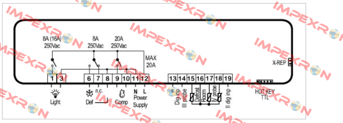 XW40L-5N0C0 Dixell