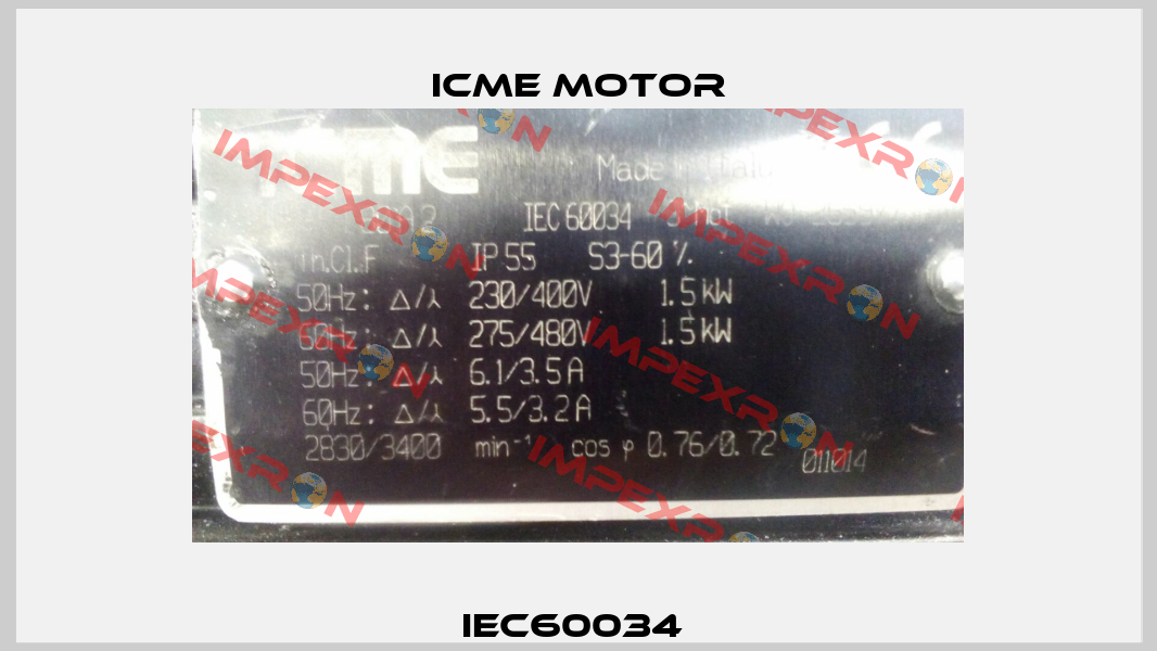 IEC60034  Icme Motor