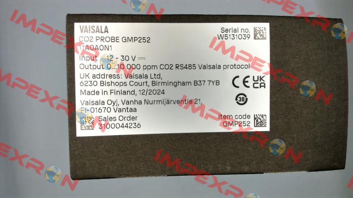 GMP252 11A0A0N1 Vaisala