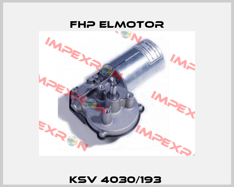 KSV 4030/193  Fhp Elmotor