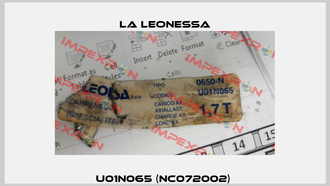 U01N065 (NC072002)  LA LEONESSA