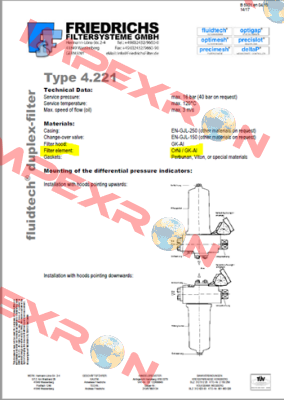 DF 4.221-B32.025.L2-P.H.N-5.02-2,0-f2.2,0  Fluidtech