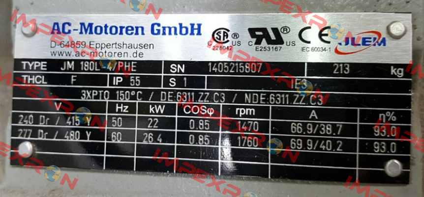 JM 180 L-4 L-4 /PHE AC Motoren