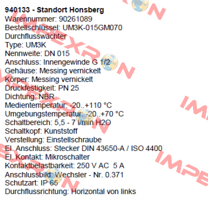 UM3K-015GM070  Honsberg