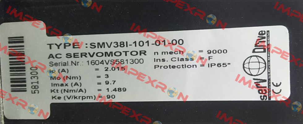 SMV38I-101-01-00 Servotecnica