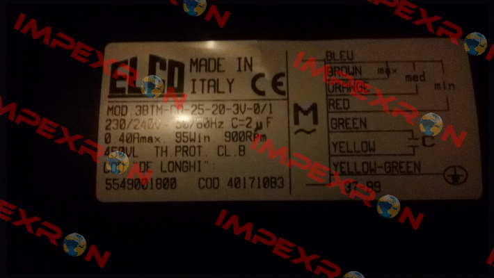 3BTM-C0-25-20-3V-0/1 Elco