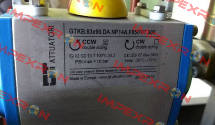 GTKB.63x90.DA.NP14A.F05/F07.000 GT Attuatori