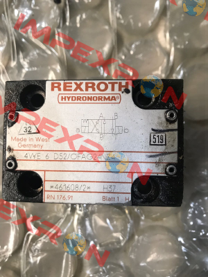 4WE 6 D52/OFAG24NZ4 obsolete/alternative P/N: R900916000 Type: 4WE 6 D6X/OFEG24NK4  Rexroth