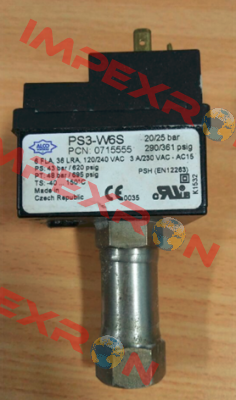 p/n: 0715555, Type: PS3-W6S Alco