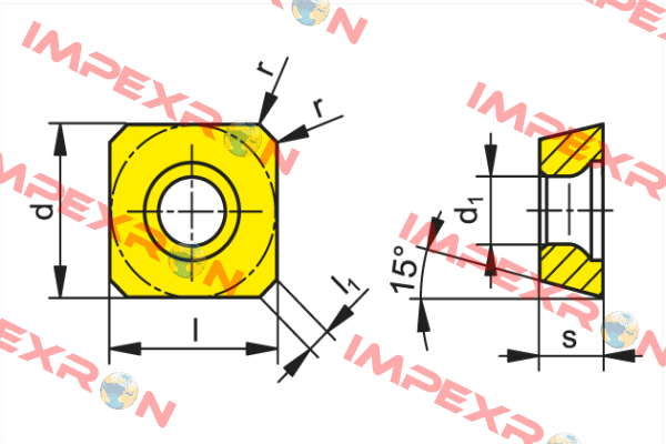 51 006 020 / 11882514  Type SDHT 1204AESN-R CTCP230 Ceratizit