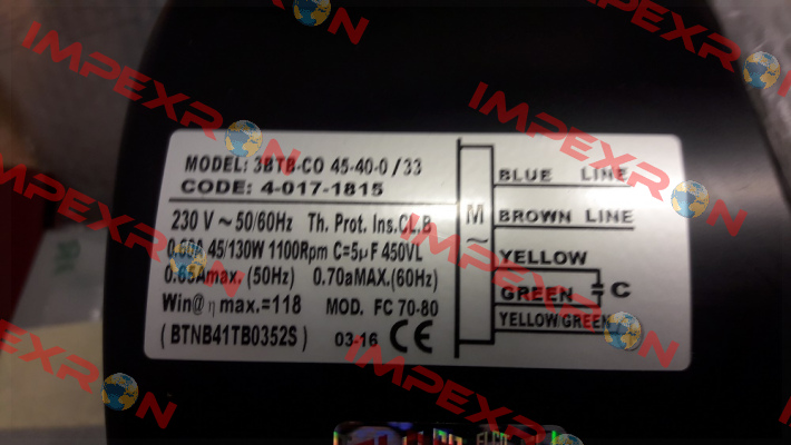 3BTB-C0 45-40-0/33 Elco