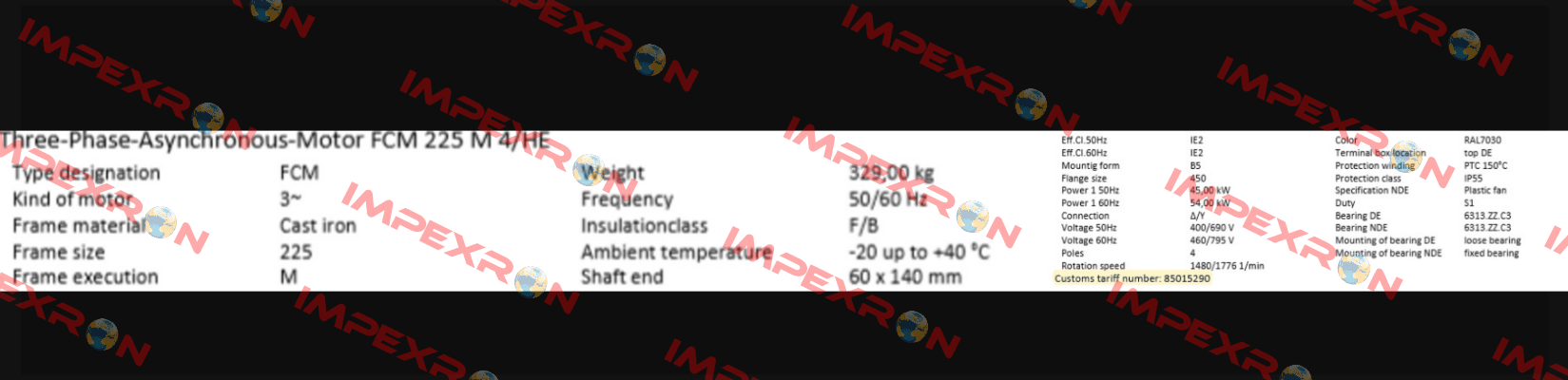 FCM 225 M 4/HE (IE2AC22M4001) AC Motoren
