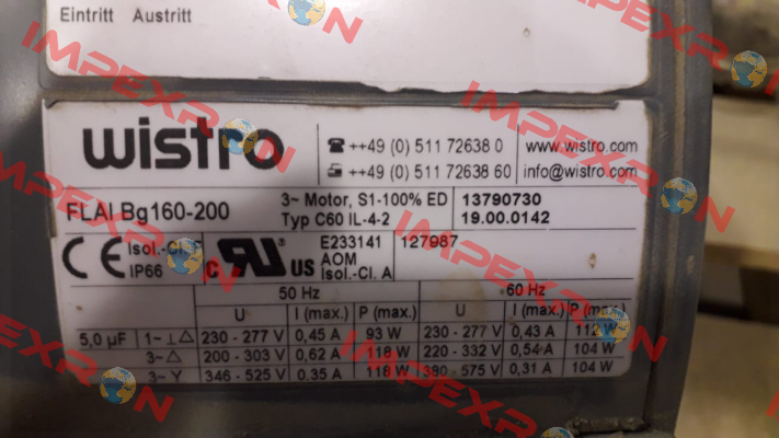 FLAI Bg 160-200 (C60IL-4-2) 19.00.0142 Wistro