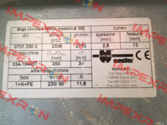 P/N: BDA08110CS, Type: BDA STASTO