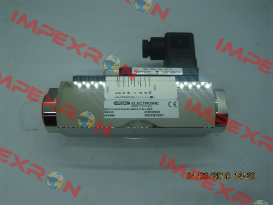 P/N: 924368, Type: HFS 2145-1S-0003-0010-7-B-1-000 Hydac