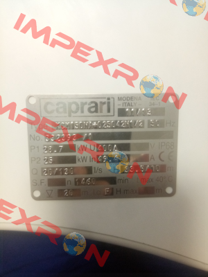 Type:  KCM150NA+025042N1 CAPRARI