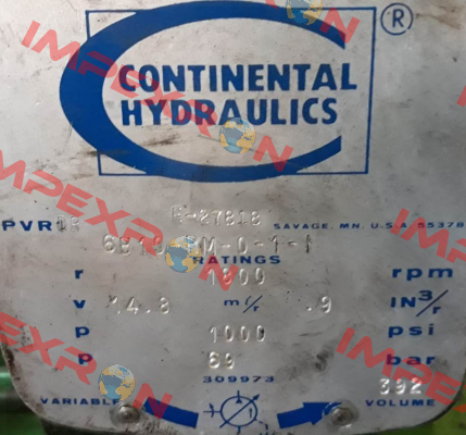 PVR1R 6B10-RM-0-1-1 Continental Hydraulics