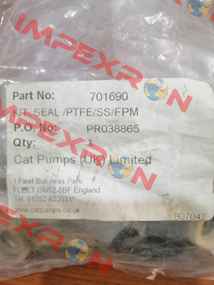 P/N: 701690 Cat Pumps