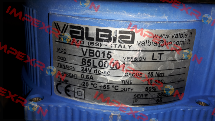 85L00001 /  Type VB15 Valbia