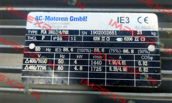 FCA 100 LC-4 / PHE - B5 400 /690 AC Motoren