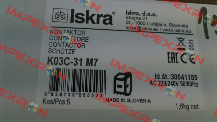 K03C-31/220/240V50/60Hz Mahle