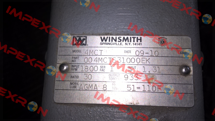 WINS-004MCTS31000EK  Winsmith