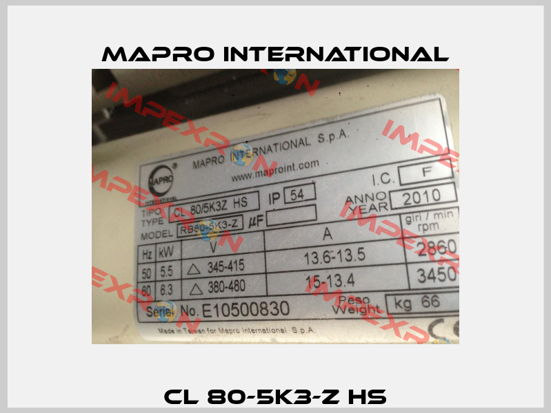 CL 80-5K3-Z HS MAPRO International