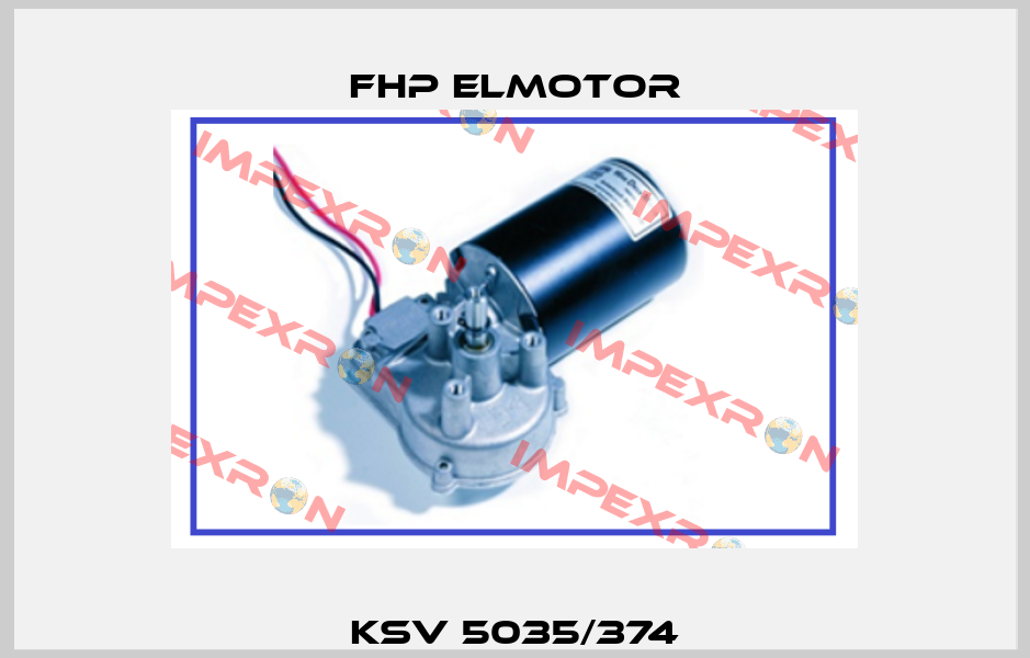 KSV 5035/374 Fhp Elmotor