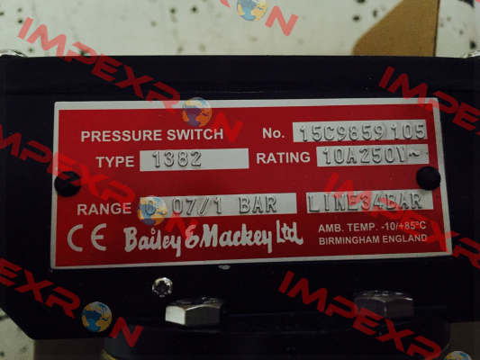 TYPE:1382, No.15C9859105  Bailey-Mackey