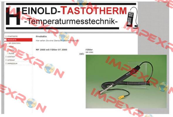 Artikelnr 3740300 MP 2000 Tastotherm
