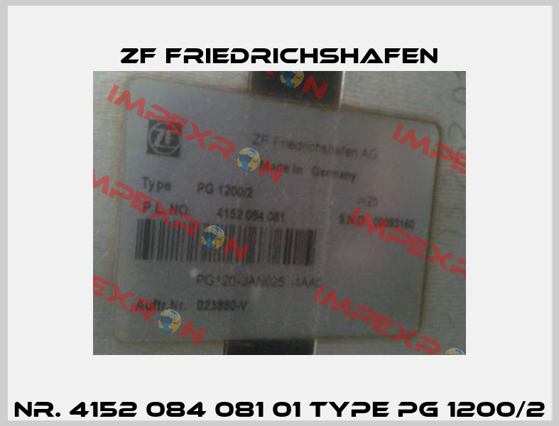 Nr. 4152 084 081 01 Type PG 1200/2 ZF Friedrichshafen