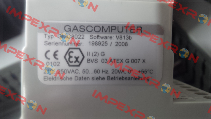 Gasmesscomputer Typ : 8022  Bieler Lang