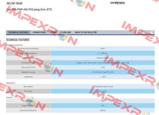 AK1/AP-1H4W Micro Detectors / Diell (now Datasensing)