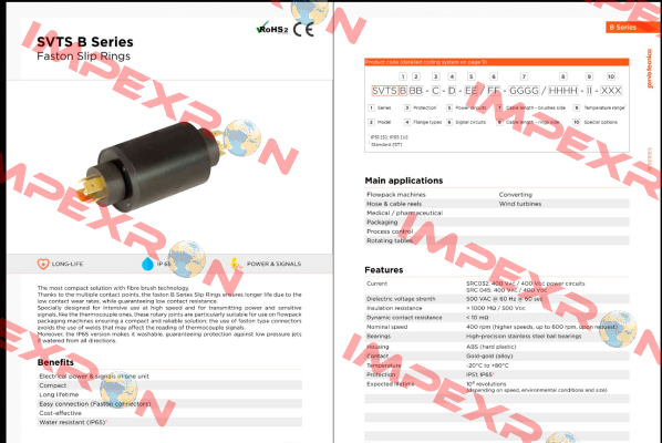 SVTS B 01- S-A-02/00-0000/0000-ST-000 Servotecnica