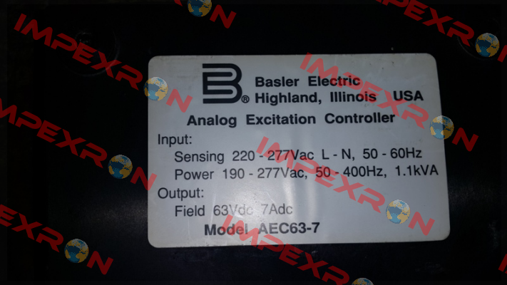 AEC63-7 obsolete, alternative DECS-150   Basler