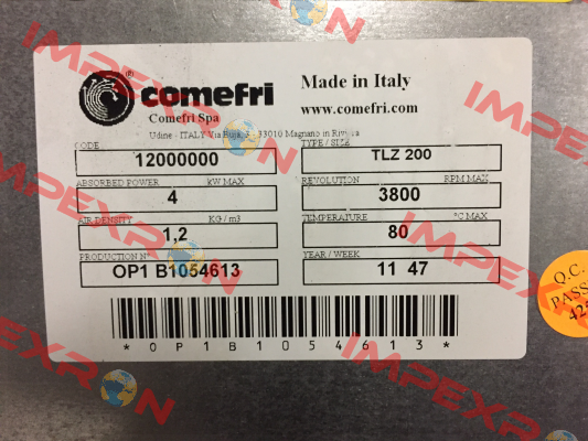 TLZ 200 A  Comefri